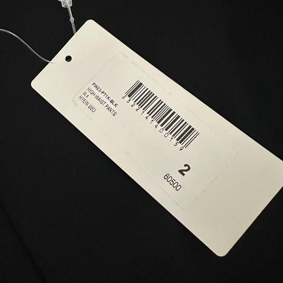 【HYEIN SEOヘインソ】ハイウエストパンツ BLK2