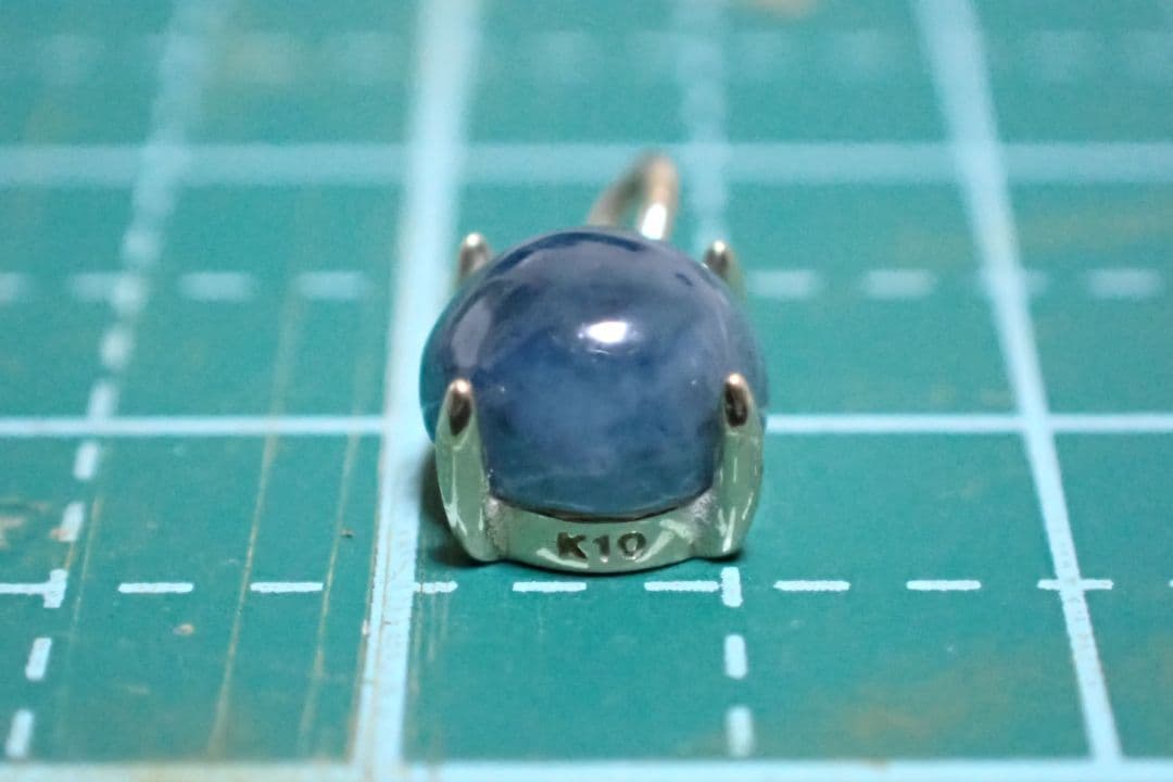 糸魚川翡翠　入コン沢　濃い青　10金　ペントップ　⑥　送料無料