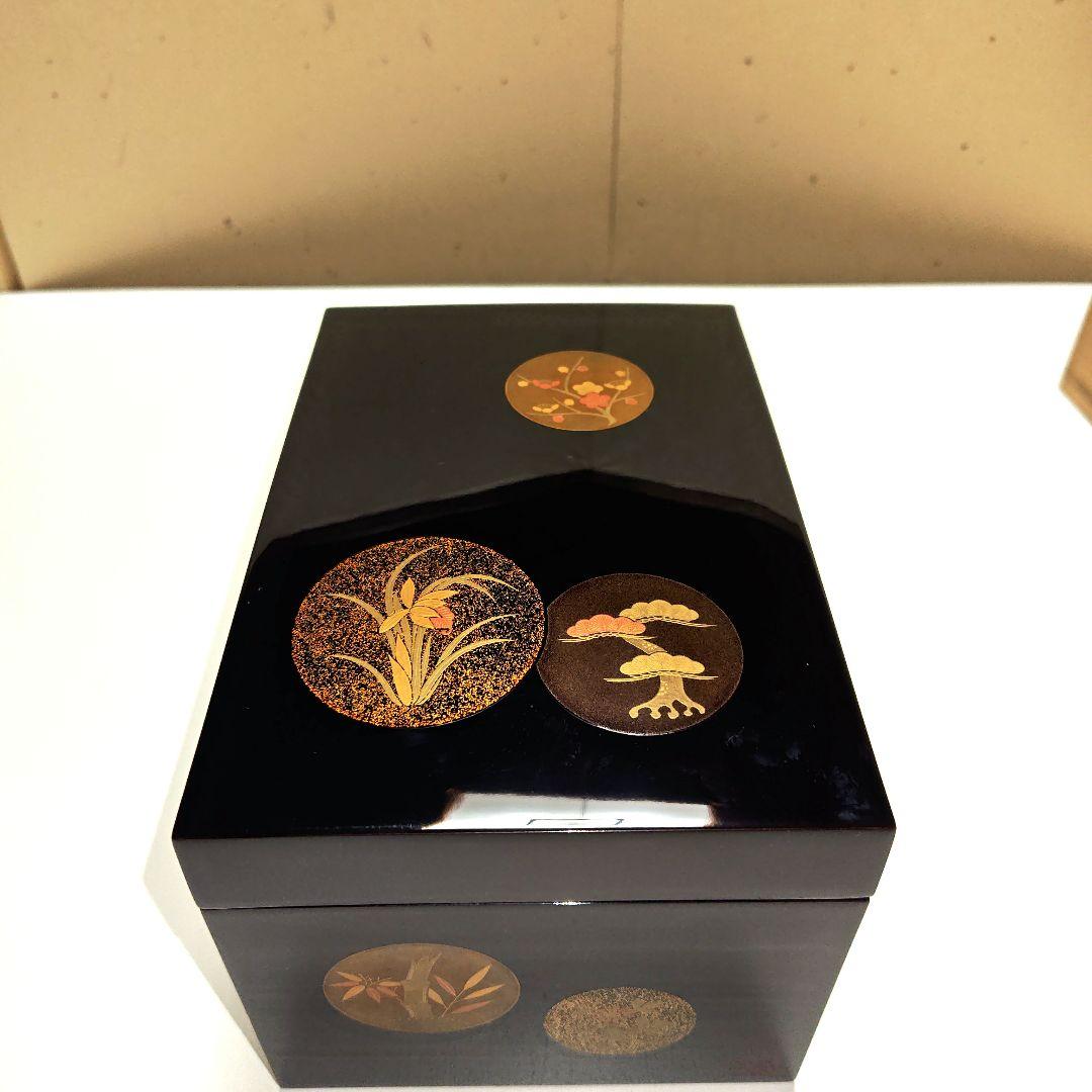 茶道具　五聖蒔絵輪島塗茶箱