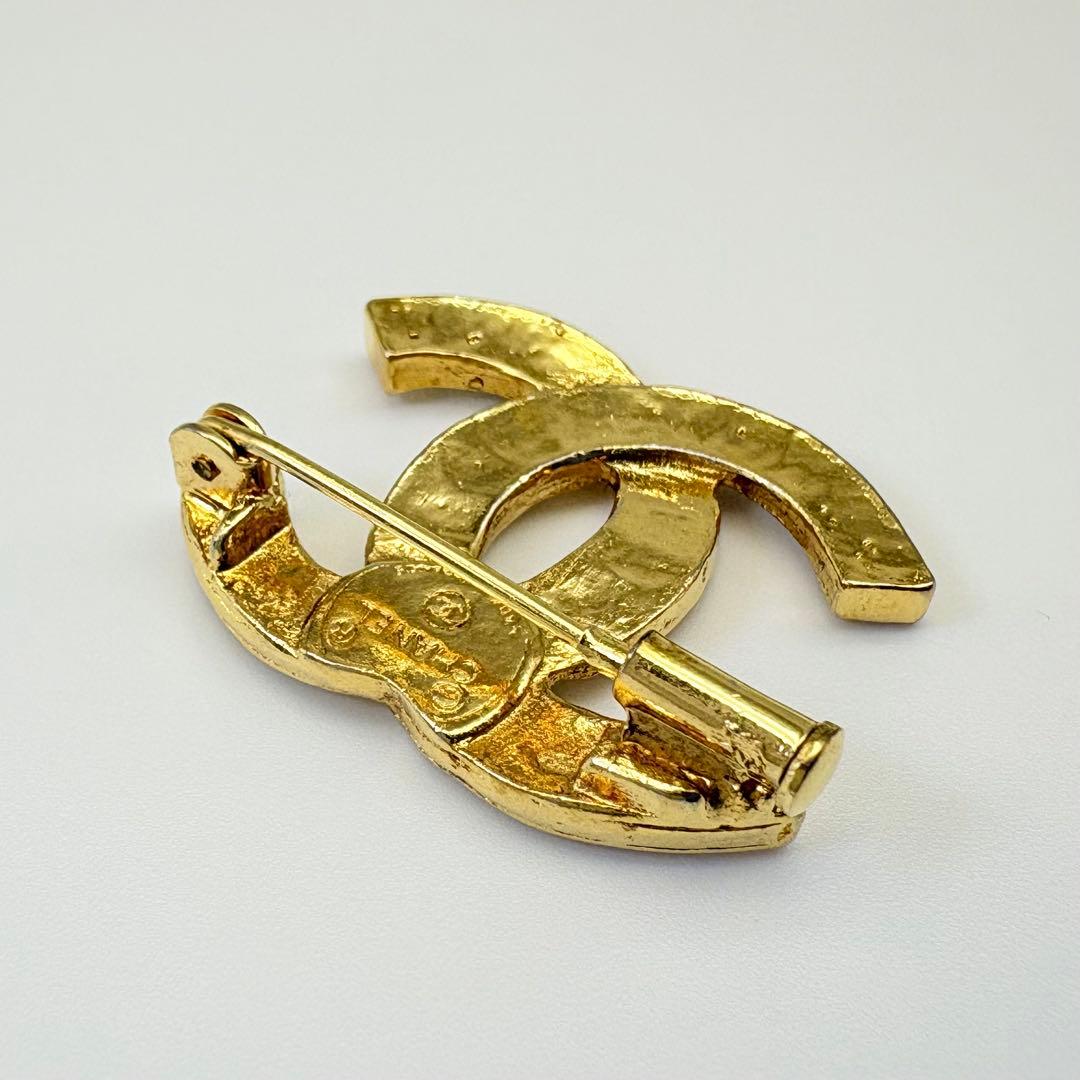 CHANEL シャネル ブローチ ココマーク ラインストーン ヴィンテージ