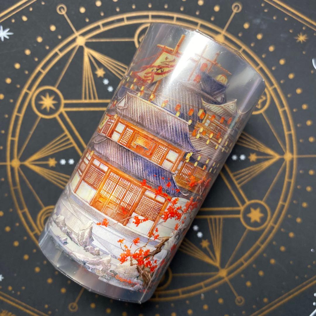 【9384】海外　マステ　5m巻　PETマスキングテープ　長安　宴　街　古風