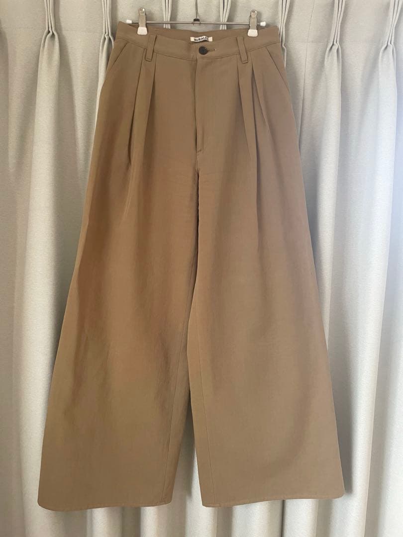 パンツ AURALEE CHINO WIDE PANTS