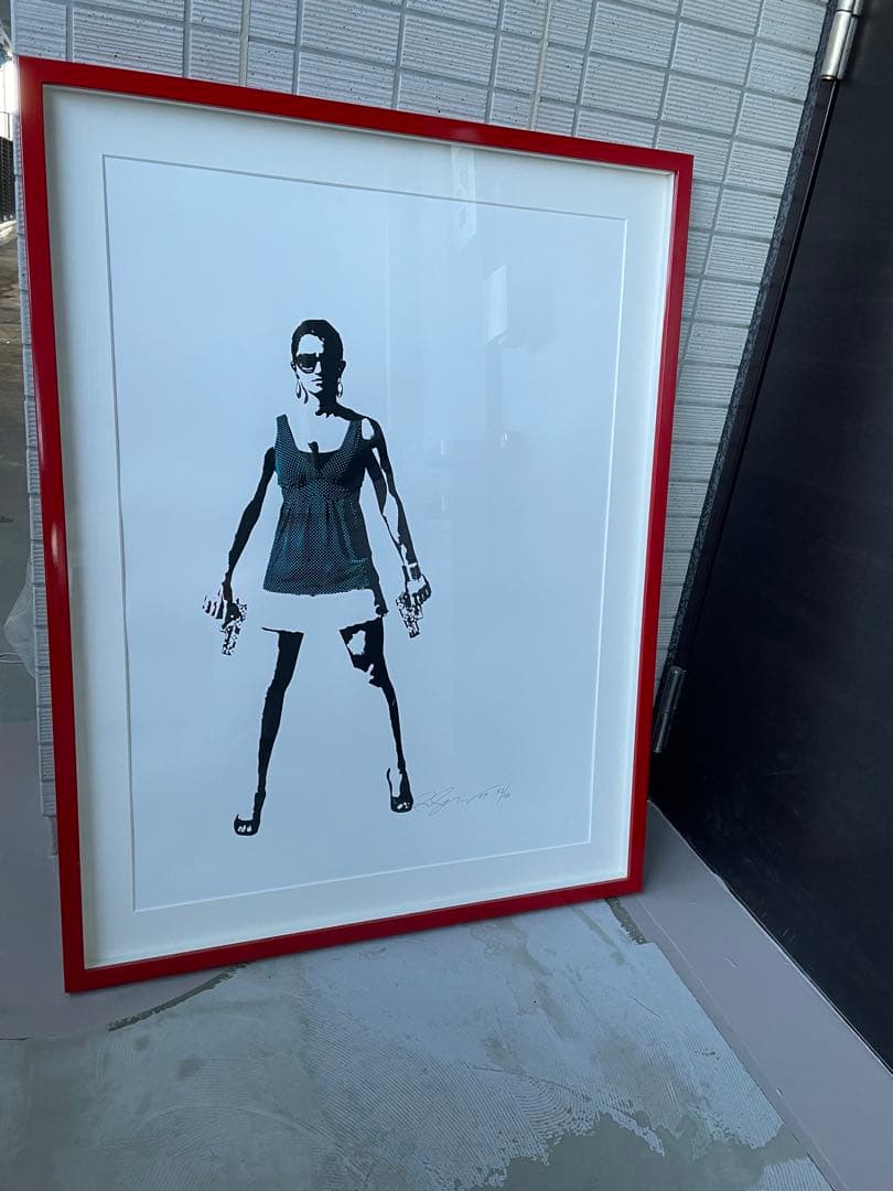 額装済 RENE GAGNONシルクスクリーン　37/40 レニーギャグノン