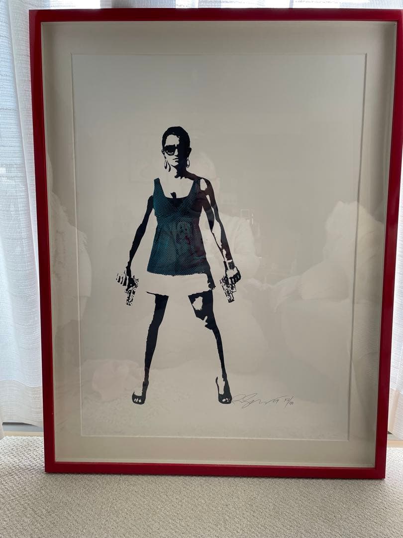 額装済 RENE GAGNONシルクスクリーン　37/40 レニーギャグノン