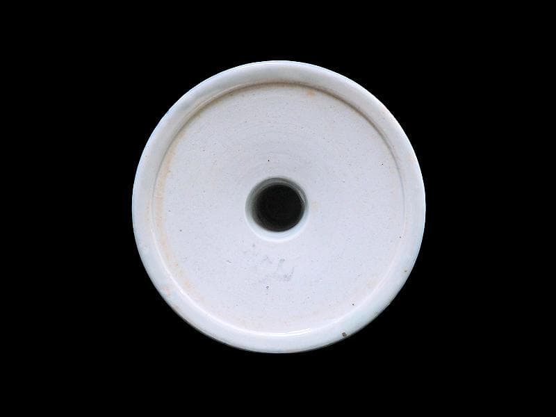 古伊万里　染付　透かし　微塵唐草に唐子　山水紋の図　盃洗　F202ASfbtb