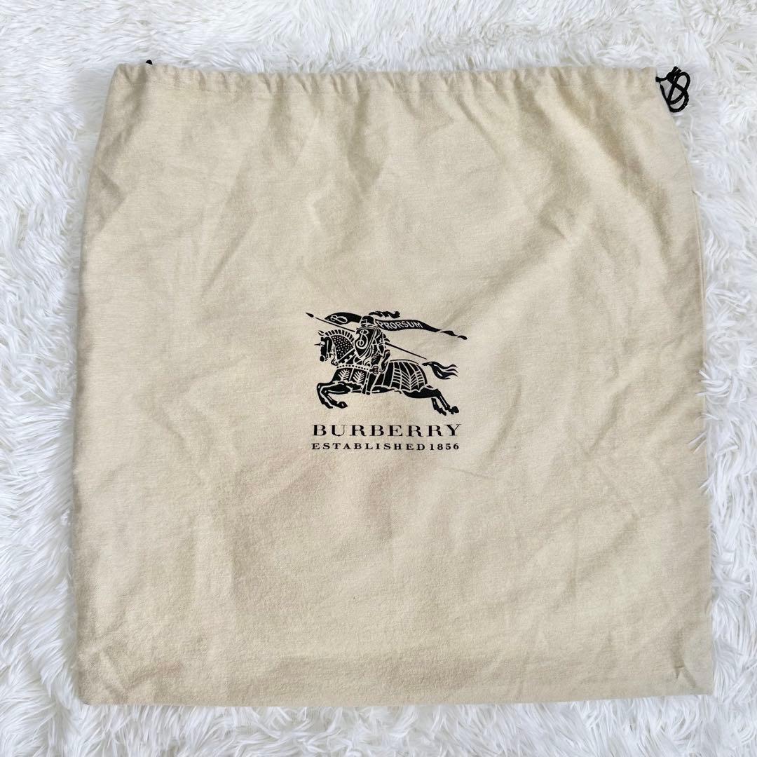 BURBERRY バーバリー トートバッグ ノバチェック ロゴ刺繍 保存袋付き
