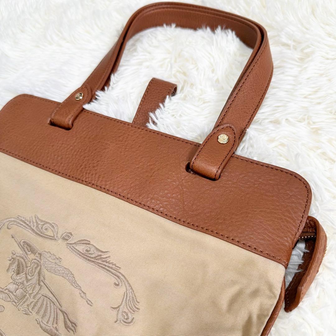 BURBERRY バーバリー トートバッグ ノバチェック ロゴ刺繍 保存袋付き