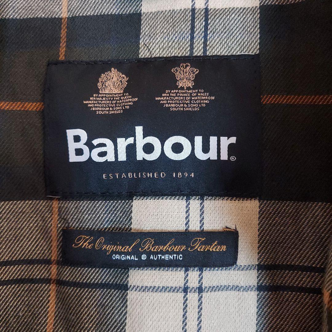 【Barbour】バブアー ワックスコットンブルゾン L相当 オリーブ