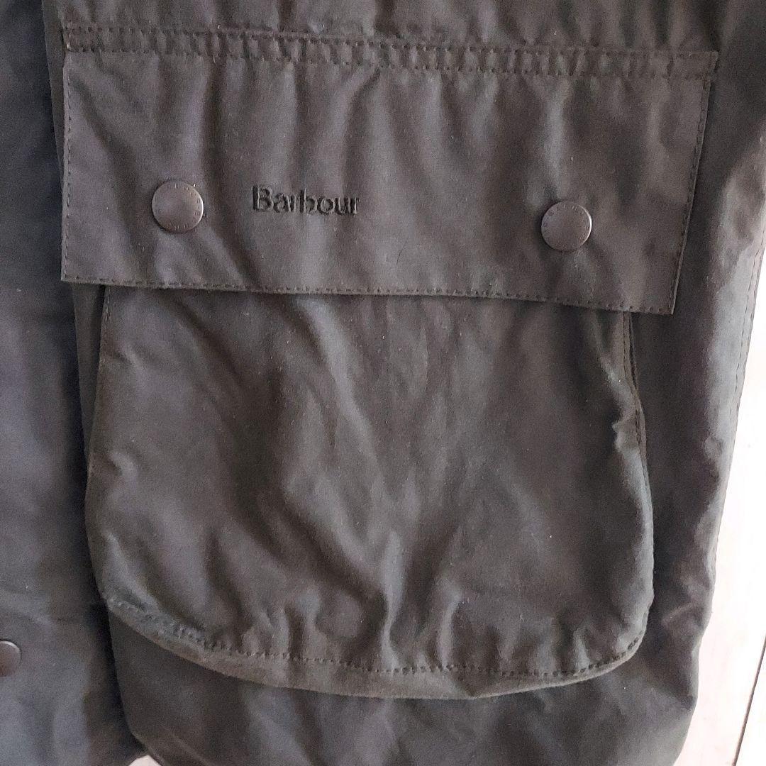 【Barbour】バブアー ワックスコットンブルゾン L相当 オリーブ