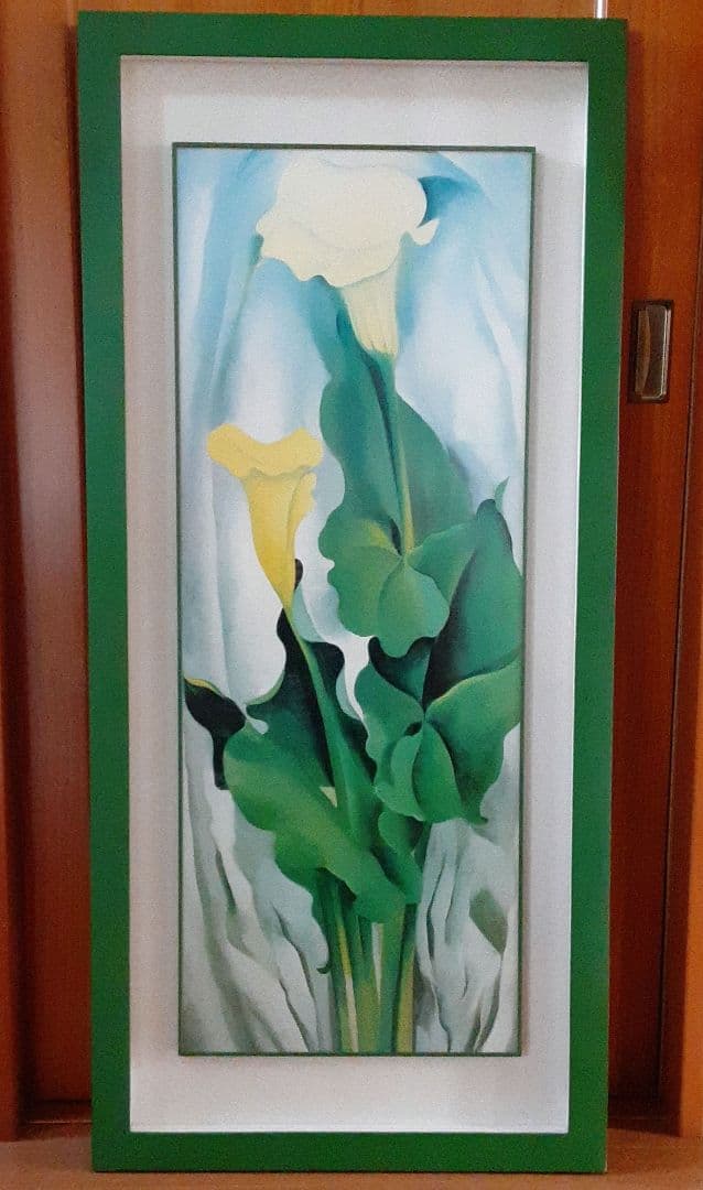 絵画　現代アート ポスター　大　ジョージア・オキーフ 　花　M