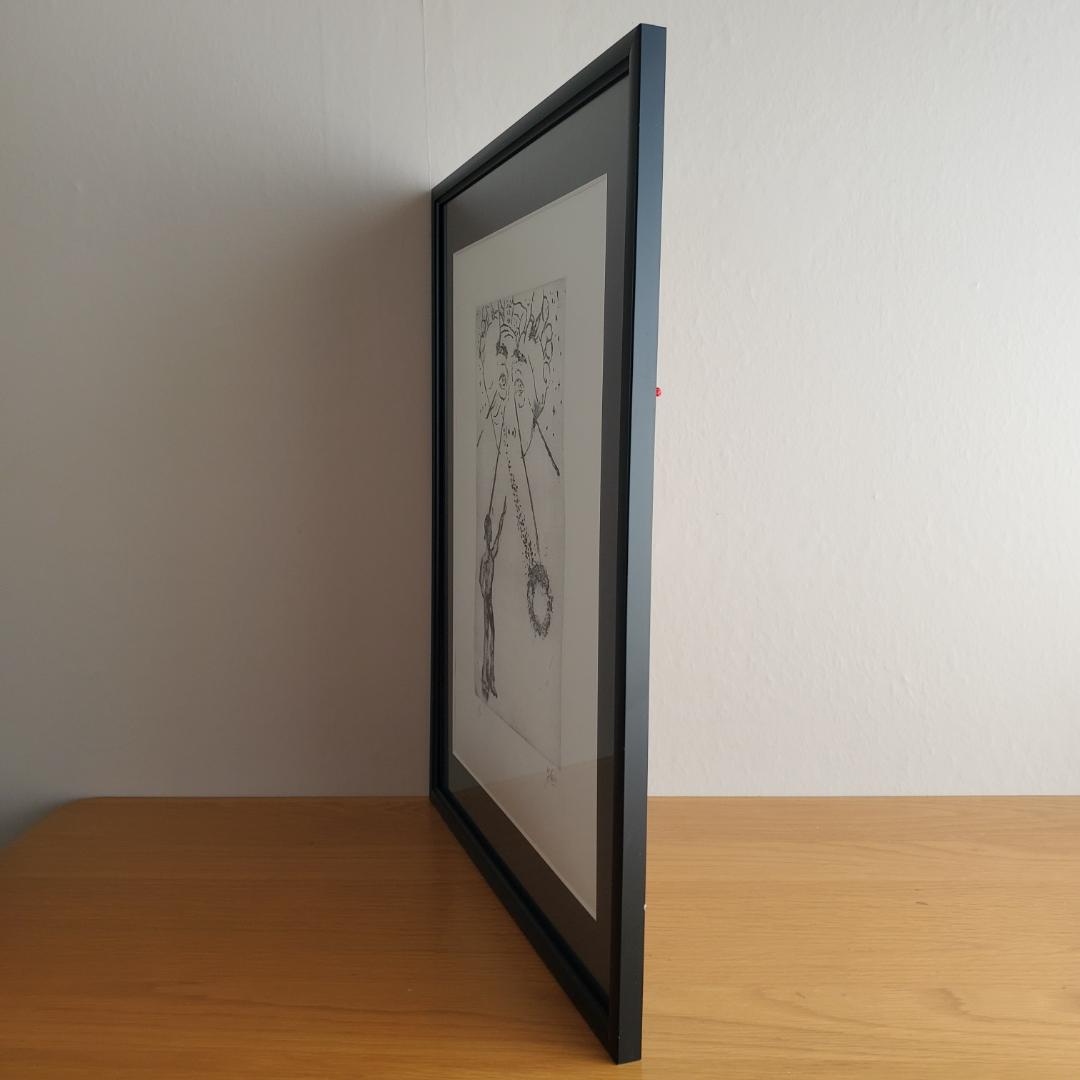 横尾忠則 リトグラフ 夢シリーズ 二人の私 銅版画 直筆サイン 限定20部 額装