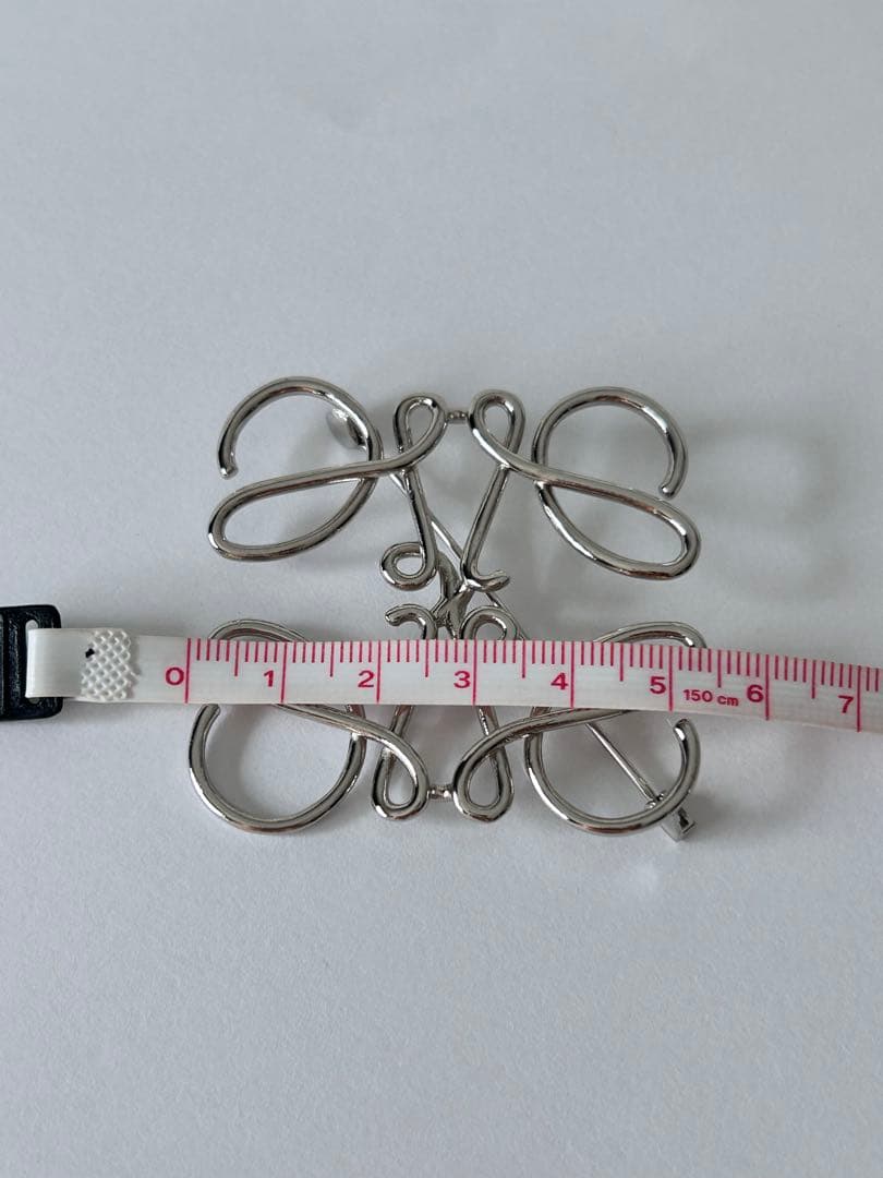 LOEWE ロエベ シルバー ロゴマーク アナグラム ブローチ