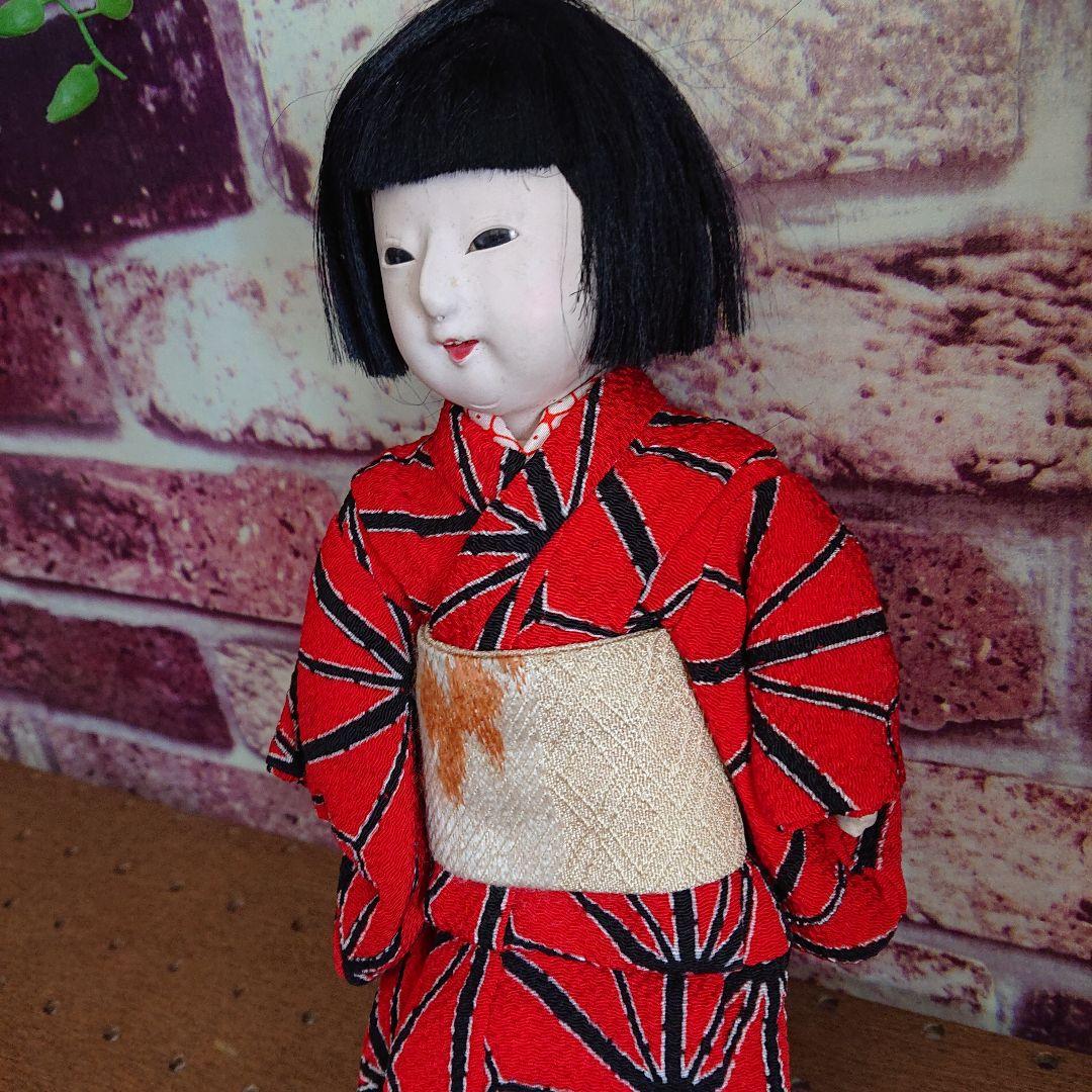 市松人形 日本人形 24㎝ ヴィンテージ品