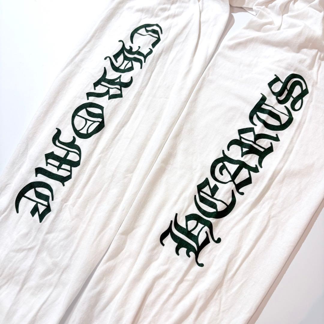 CHROME HEARTS ロンT セメタリークロス 袖ロゴ ホワイト XL