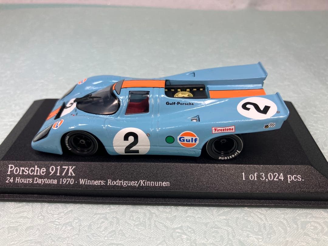 ミニチャンプス　Porsche 917K 1970年デイトナ優勝　ガルフカラー