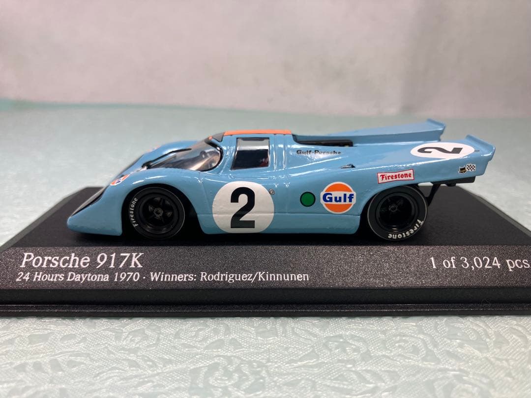 ミニチャンプス　Porsche 917K 1970年デイトナ優勝　ガルフカラー