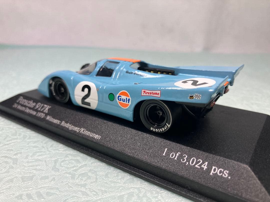 ミニチャンプス　Porsche 917K 1970年デイトナ優勝　ガルフカラー
