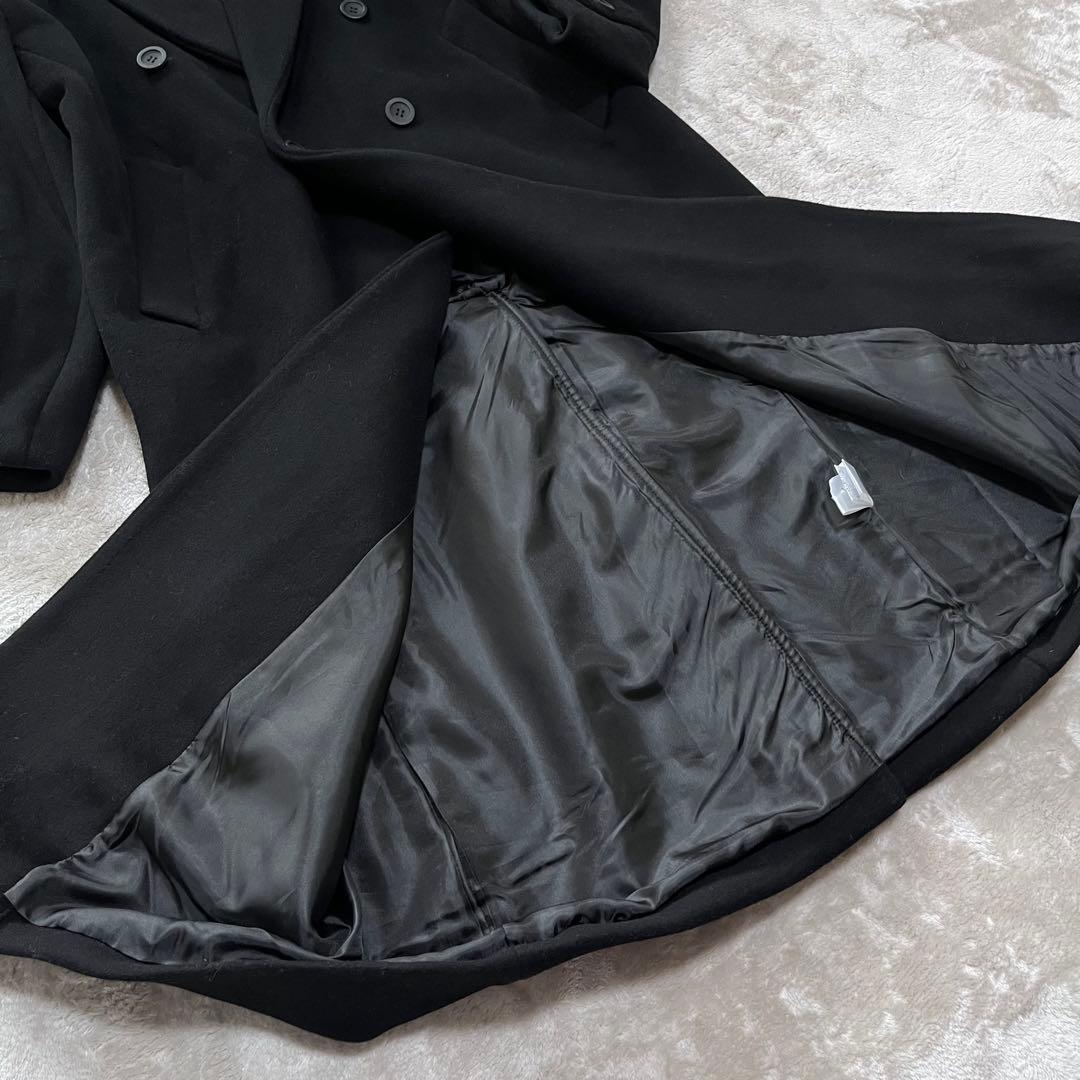 spica.　　ダブル　チェスターコート　ロング　ブラック