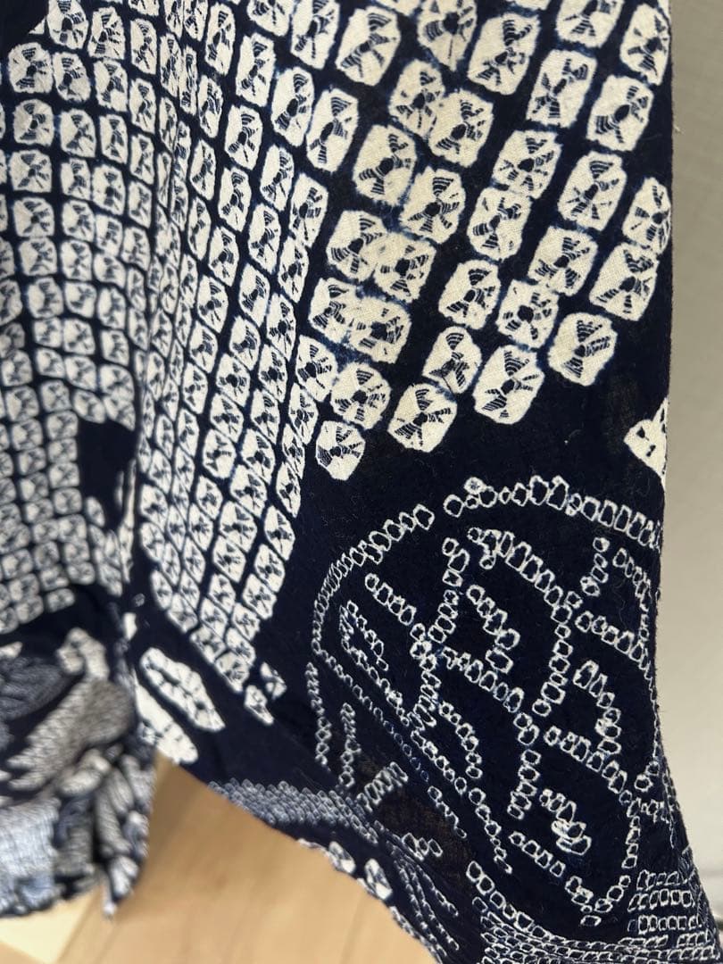 豪華 総絞り トンボ 団扇 模様 浴衣