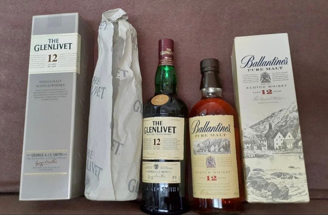 The Glenlivet 12年 & Ballantine's 12年 セット