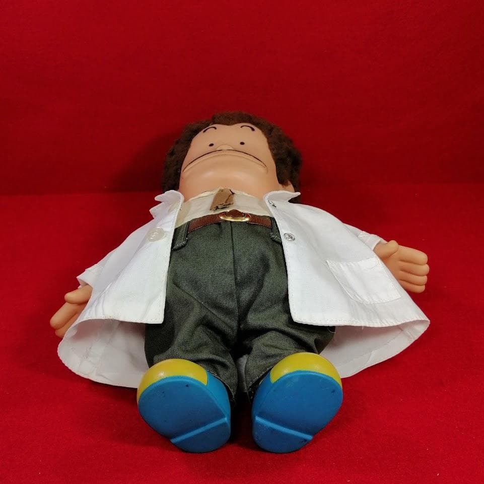 Dr.スランプ アラレちゃん 則巻千兵衛 本体 白衣 ソフビ 29cm ポピー
