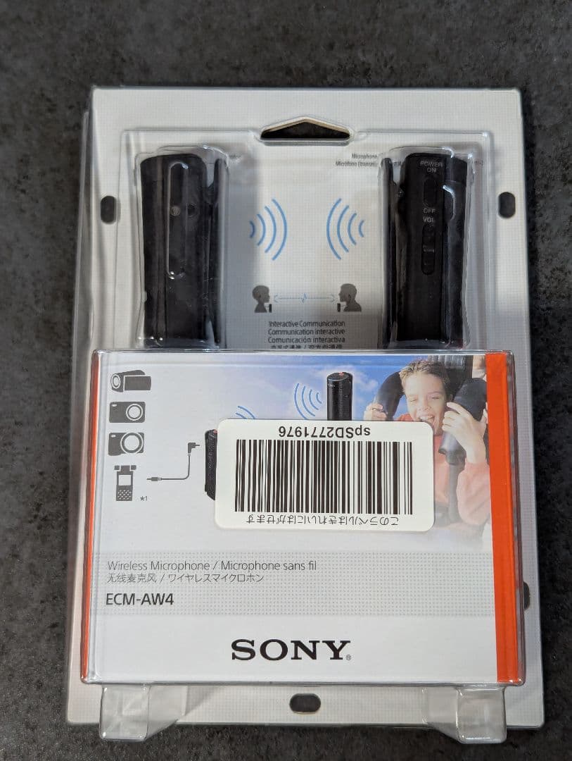 SONY ワイヤレス マイクロホン ECM-AW4（Bluetooth）使用1回