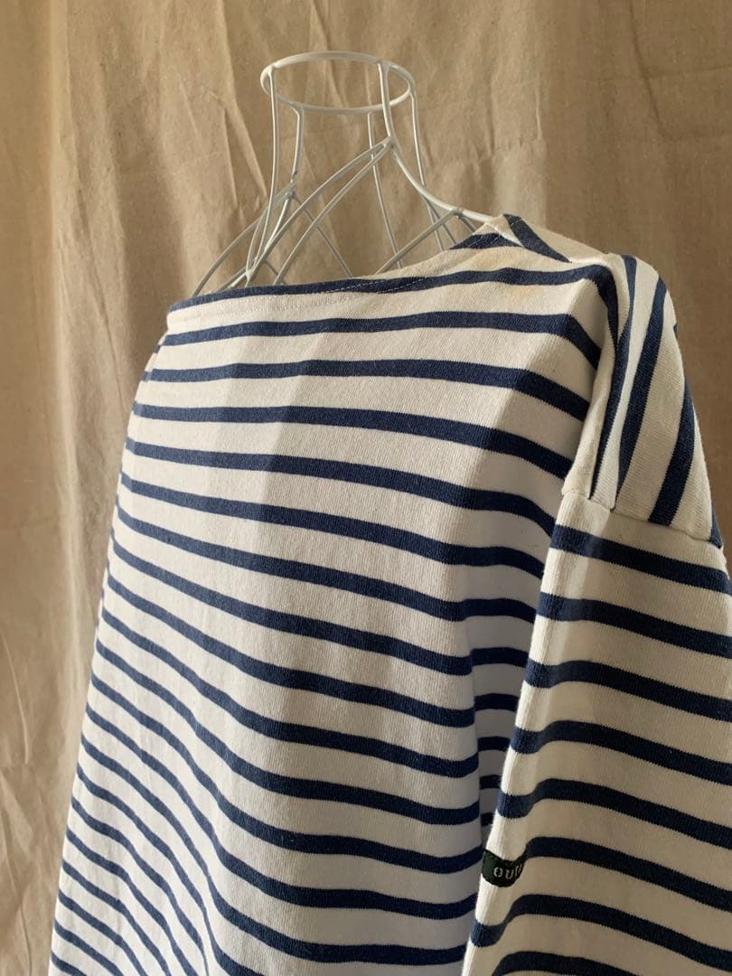 OUTIL ストライプ オフショルダー トップス