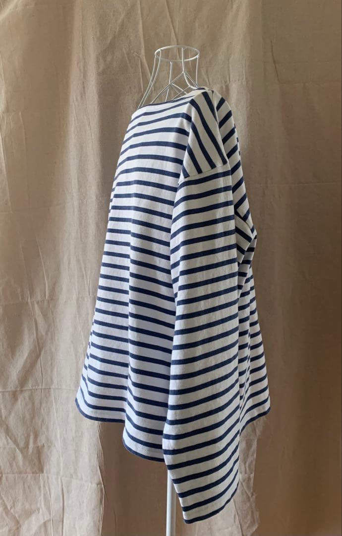 OUTIL ストライプ オフショルダー トップス