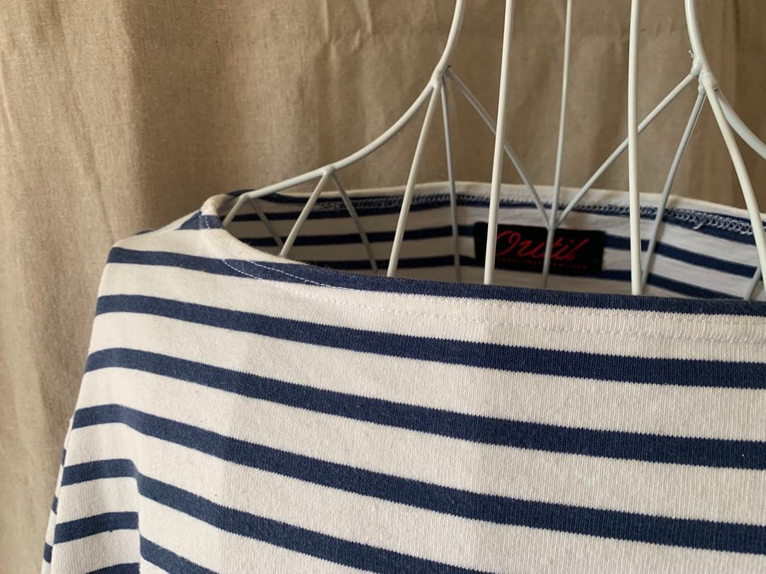 OUTIL ストライプ オフショルダー トップス