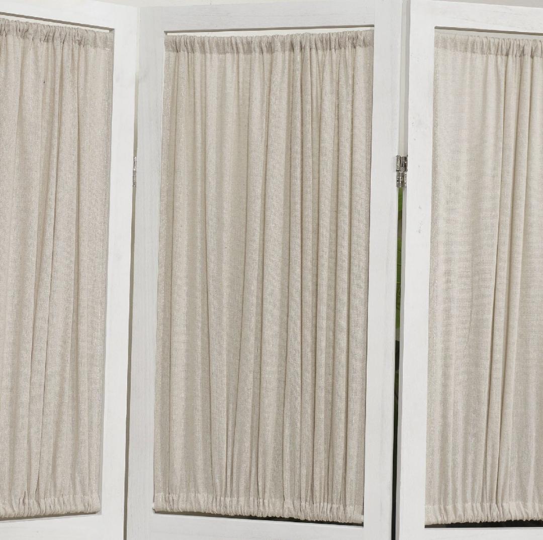 【新品・未使用】　シャビーウッドファニチャー　パーテーション　3連　完成品