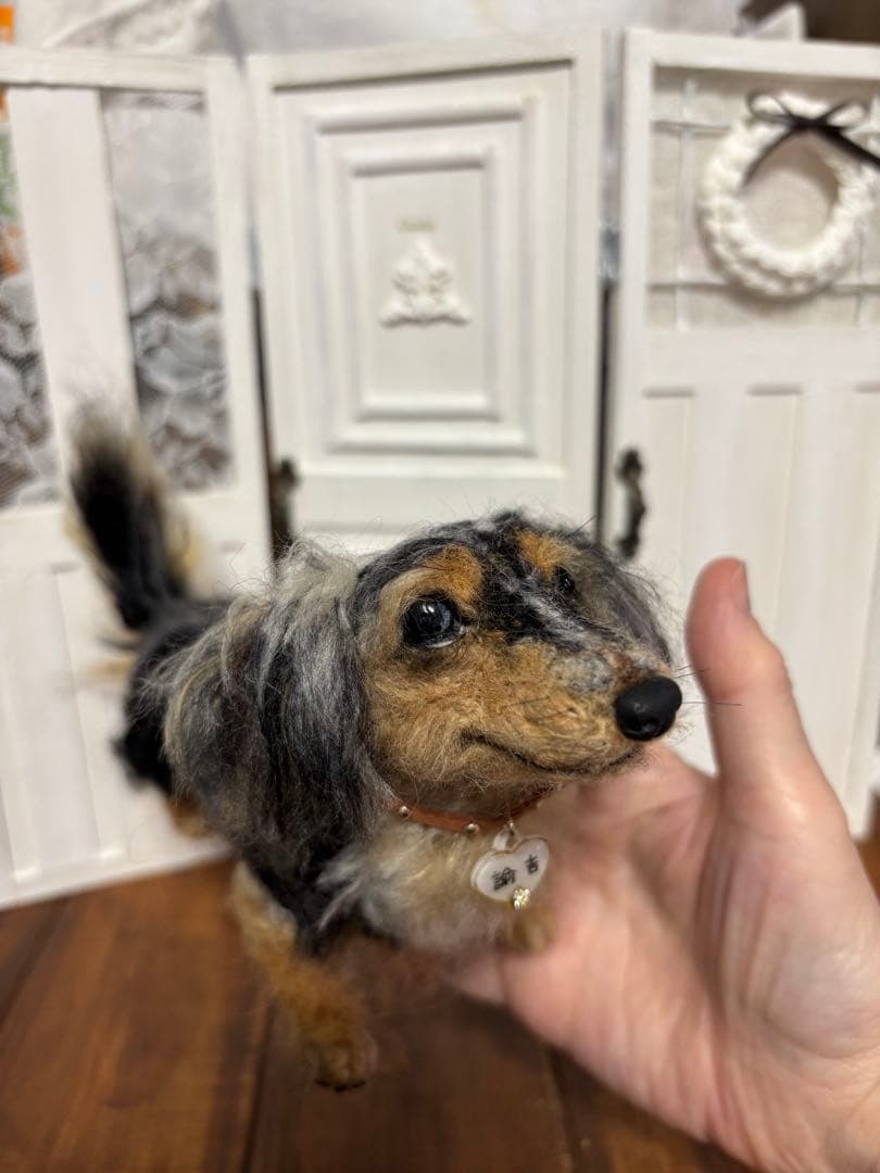 羊毛フェルト　ダックス　panda