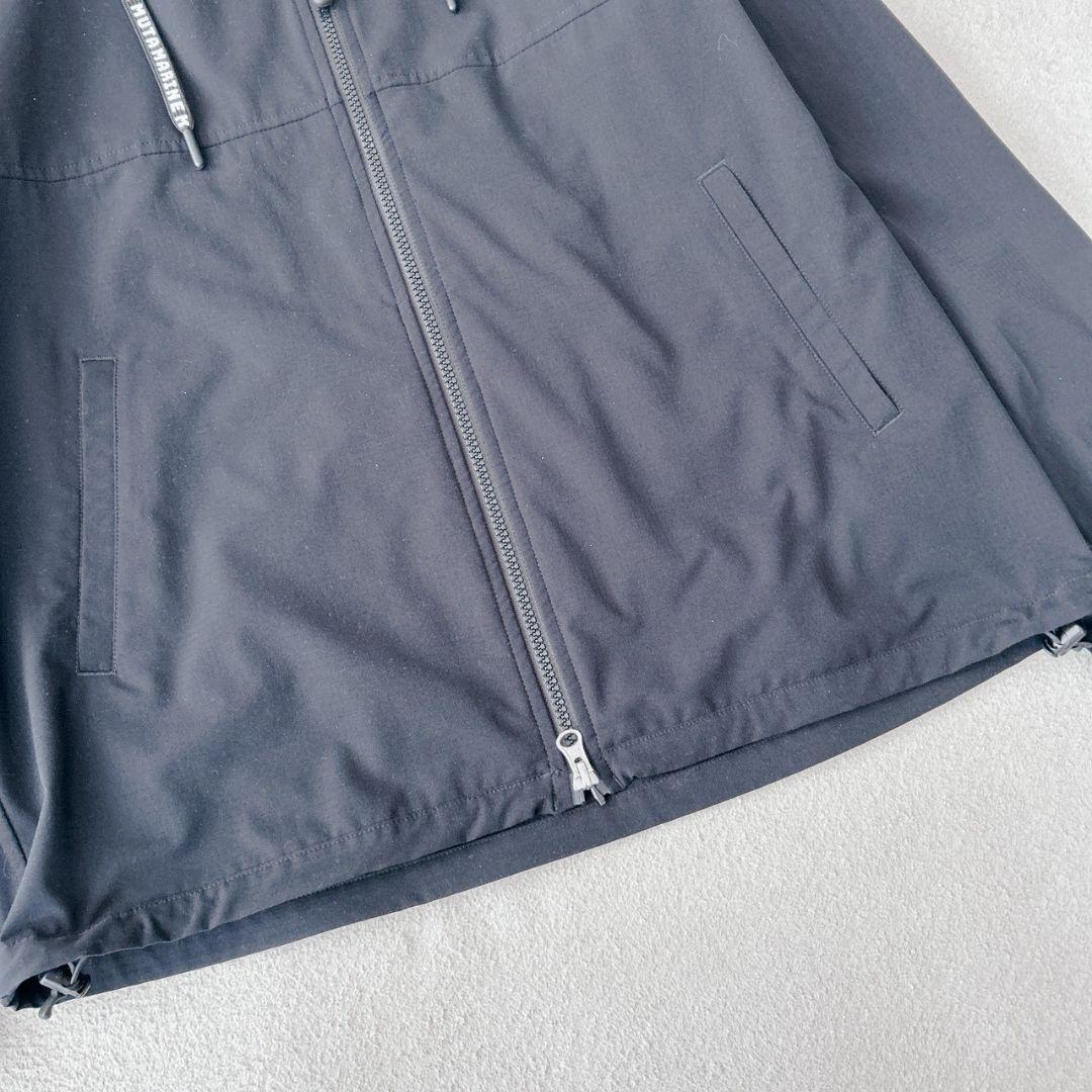 ムータマリン muta MARINE パーカー ロゴワッペン ブラック 黒