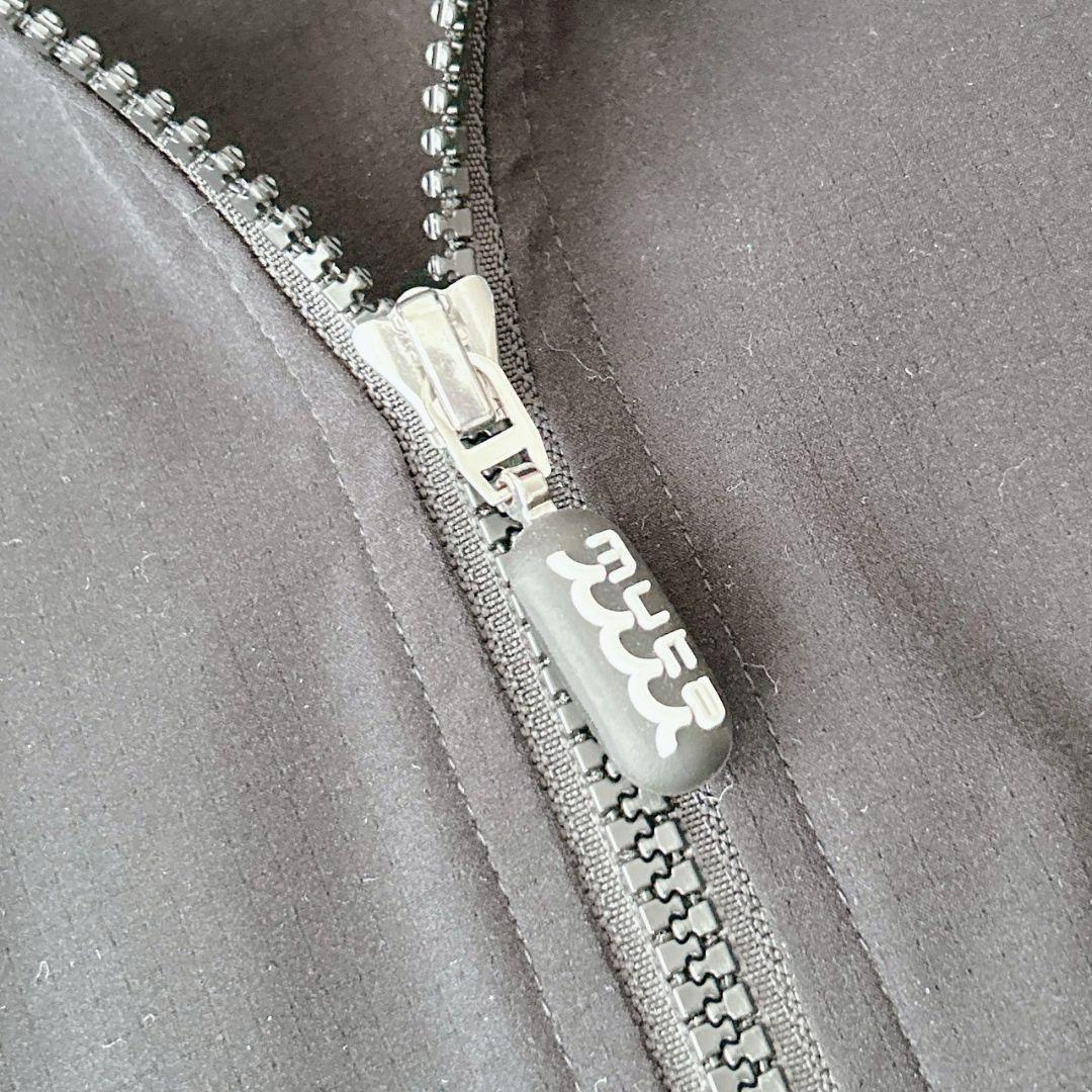 ムータマリン muta MARINE パーカー ロゴワッペン ブラック 黒