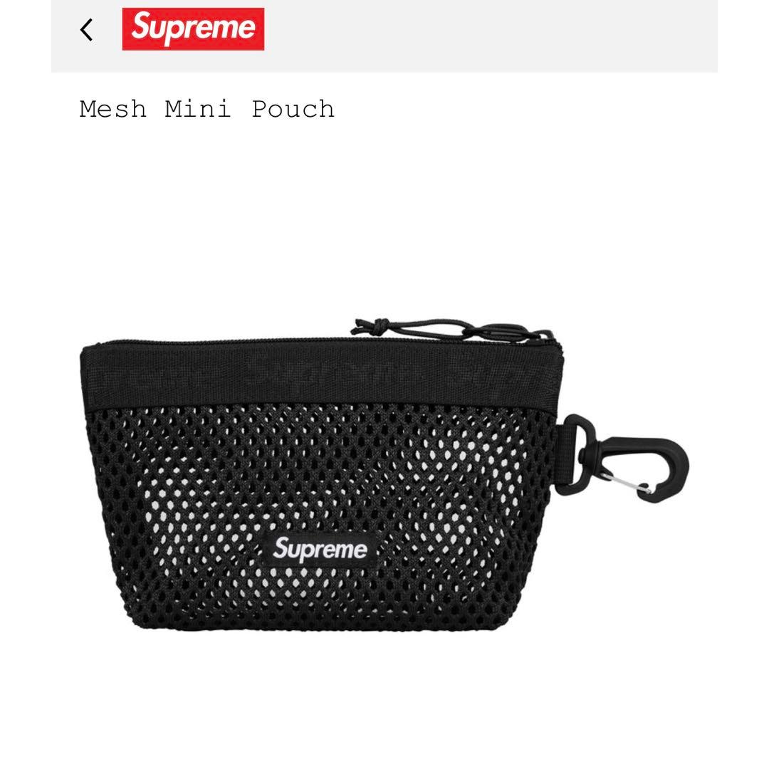 小物 supreme Mesh Mini Pouch Black