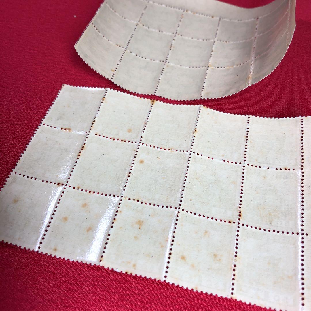 昭和14年発行 明治神宮8銭、金閣寺50銭 各15枚ブロック 裏糊ツヤピカ！貴重