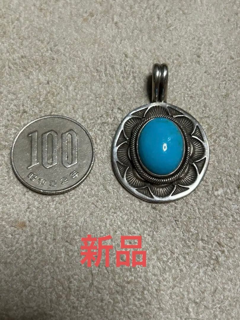 新品　インディアンジュエリー　ターコイズ　ペンダントトップ　故ゲイリーリーブス