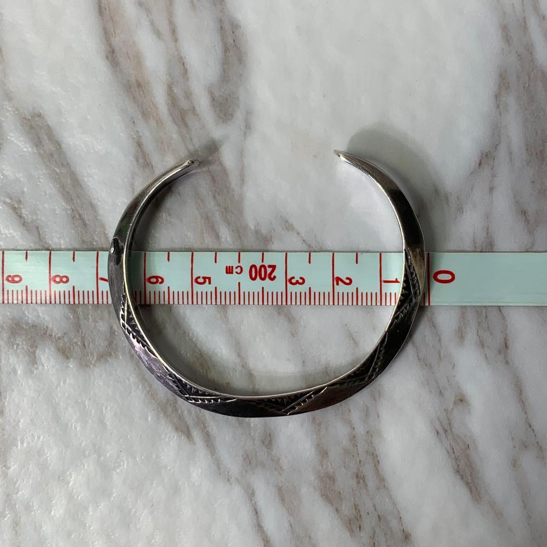 Dear Blossom トライアングルバングル silver刻印 ナバホ