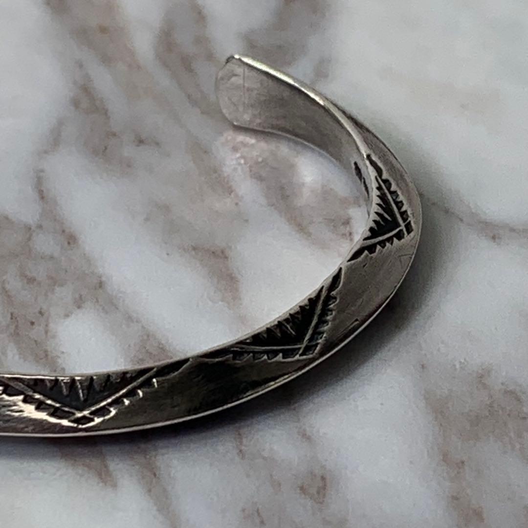 Dear Blossom トライアングルバングル silver刻印 ナバホ