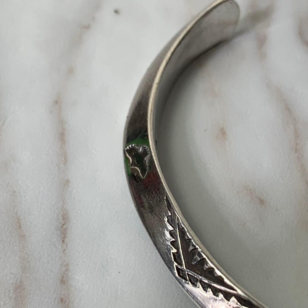 Dear Blossom トライアングルバングル silver刻印 ナバホ