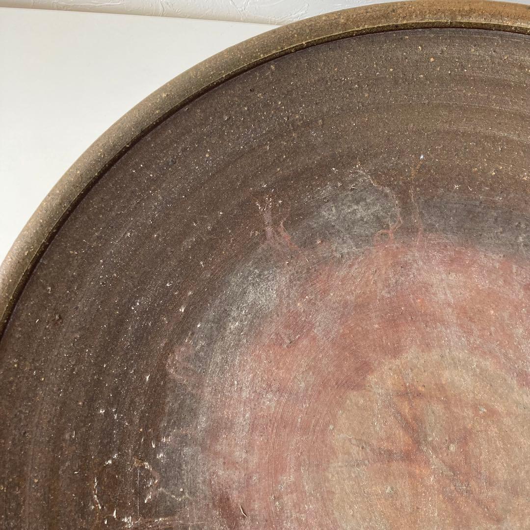 備前焼　大皿　径57cm　窯変　胡麻　飾り皿　特大サイズ