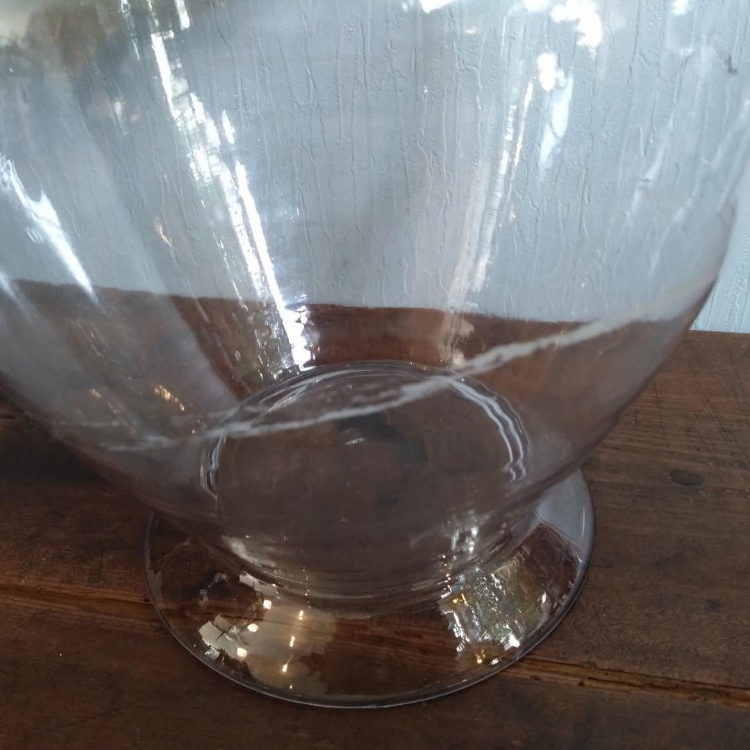 地球瓶　ガラス瓶　気泡