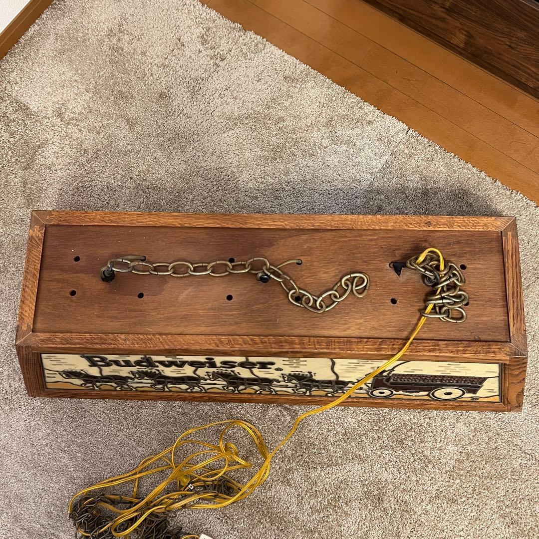 Budweiser バドワイザー プールバーライト ヴィンテージ ✨激レア✨馬車