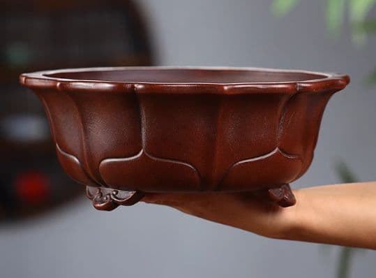 宜興紫砂鉢 盆栽鉢 植木鉢 小品盆栽鉢 大品盆栽鉢