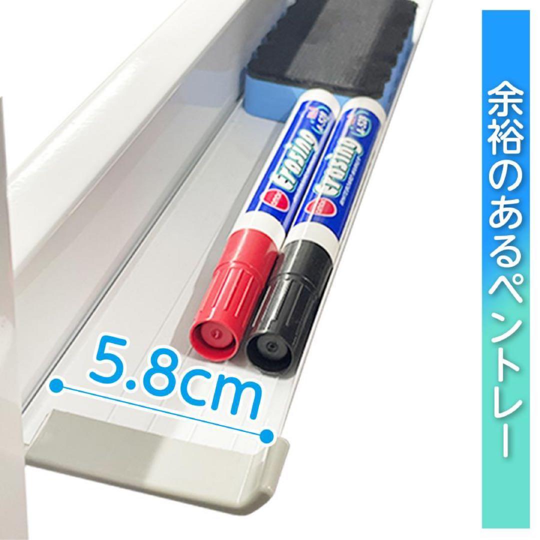 【新品】ホワイトボード 白 1200×900 両面 回転式 キャスター マーカー