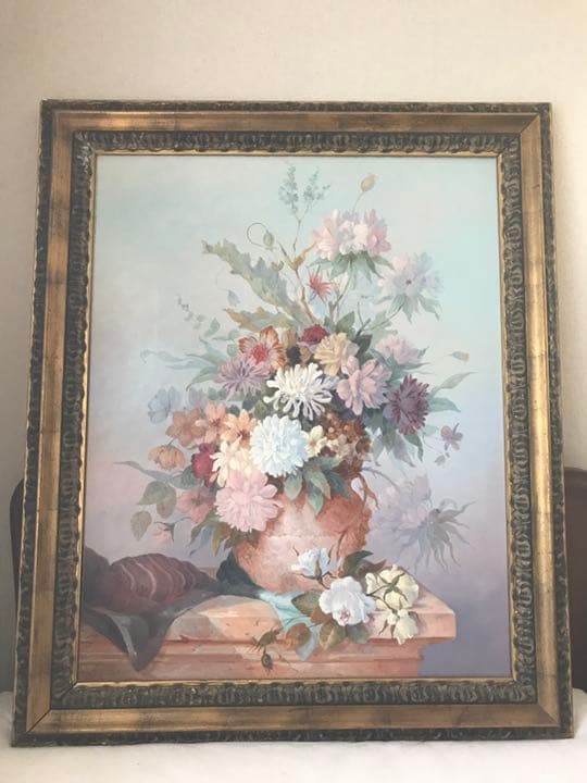 イタリア画家　Si  油絵  40号  本物