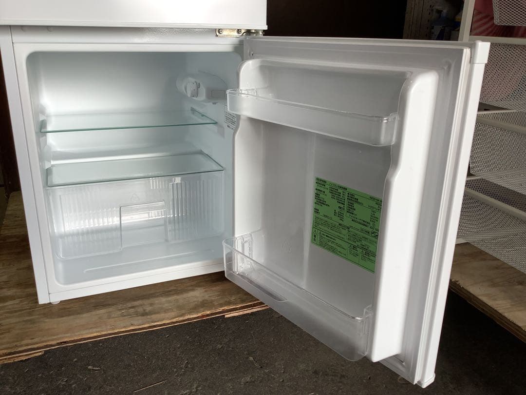 らら 2Ｄ冷蔵庫 アイリス KRSD-9A-W 90L 19年製 ホワイト