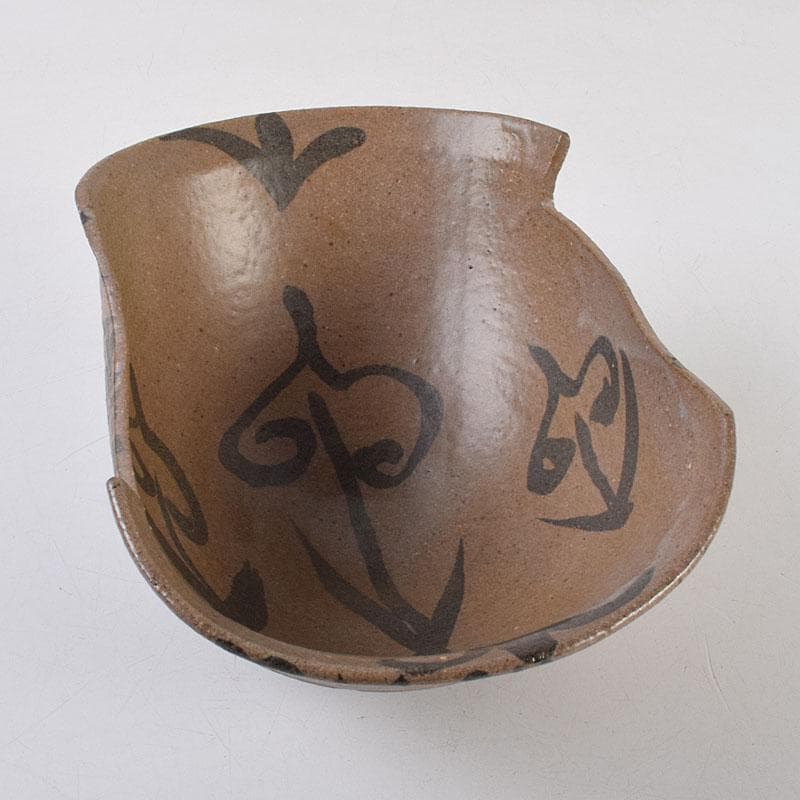 桂又三郎極め　江戸時代　古唐津　絵唐津　菓子鉢　M　R9332