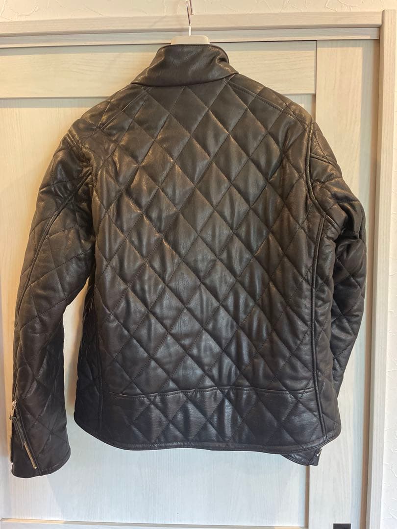 KADOYA K'S LEATHER ブラック レザーライダースジャケット LL
