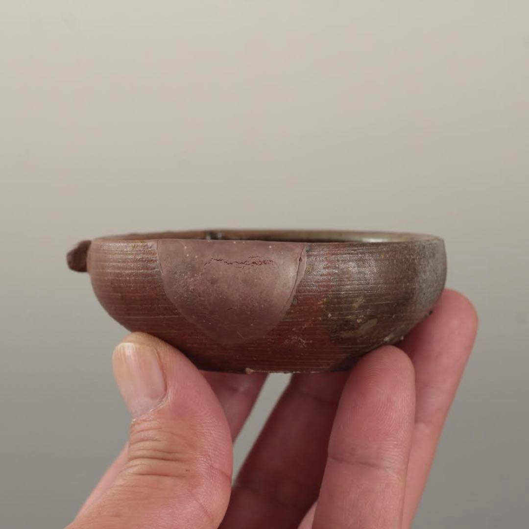 丹波 盃 酒器 古美術 古道具 アンティーク 丹波焼 平盃 丹波手付き盃
