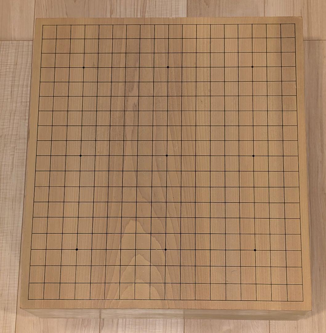 【良品】本格碁盤 5寸8分 脚付 板目 へそ付き 高級 足つき 囲碁盤
